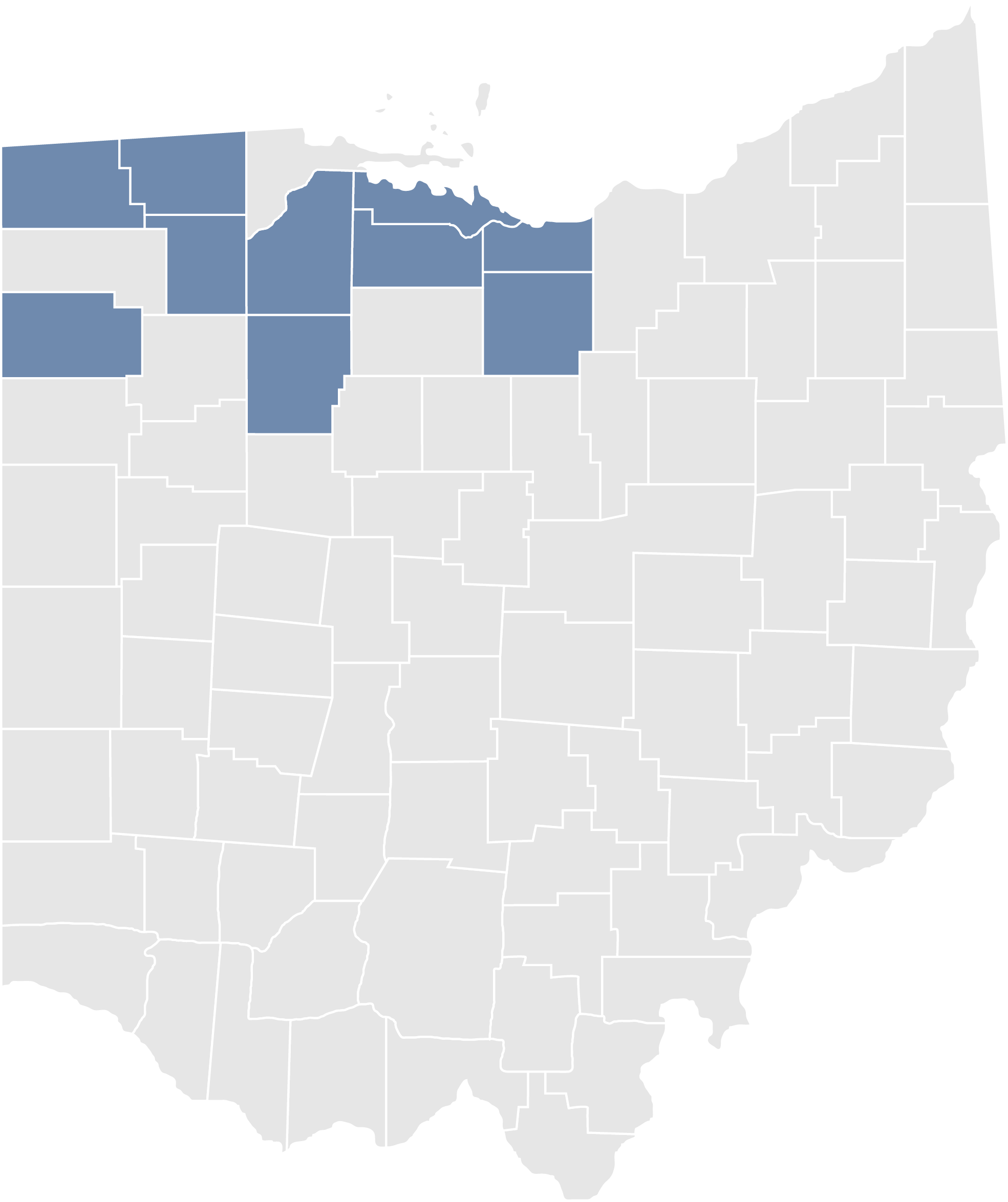 2024 Ohio Map - no labels