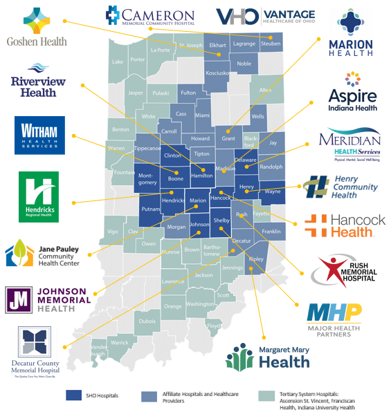 SHO Map (Vertical, labels and key) SHO Map (Vertical, labels and key)